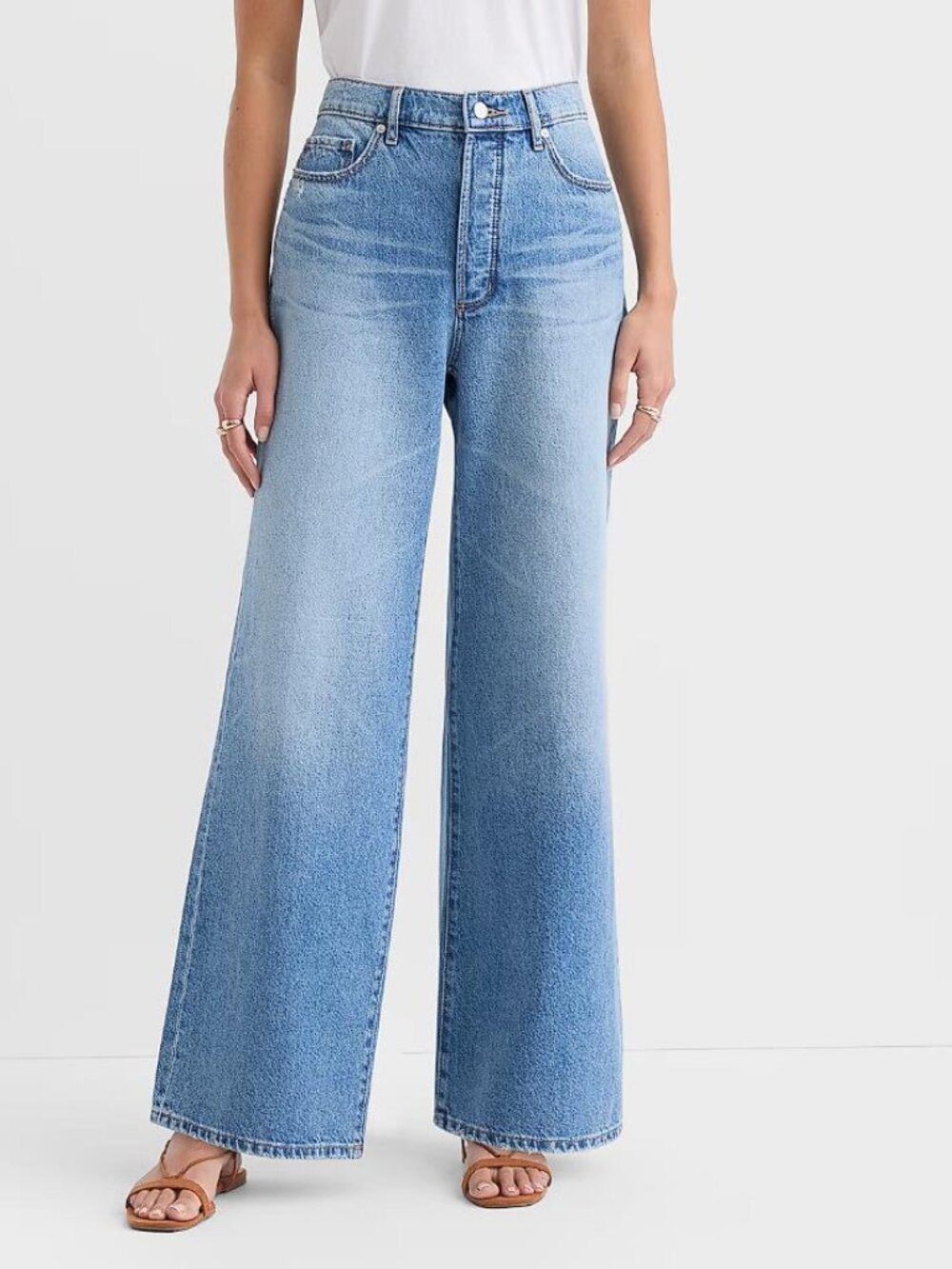 LOFT Light Blue Wide Leg Jeans